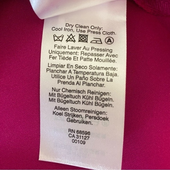 DKNY Fuchsia Sleeveless A-Line, Knee-Length Dress - Picture 12 of 12